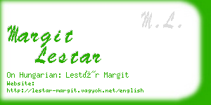 margit lestar business card